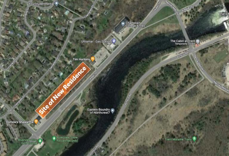 Water Street location of new housing development map location of new housing development